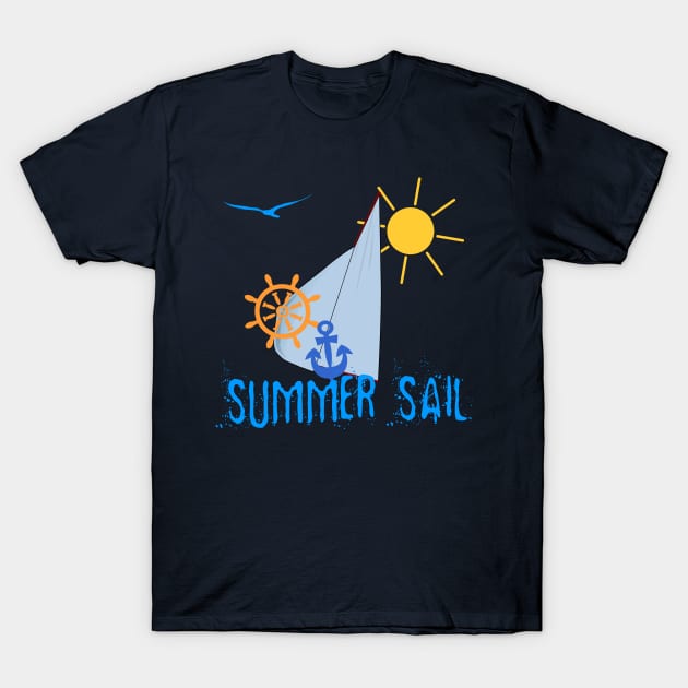 Summer Sail T-Shirt by funfun